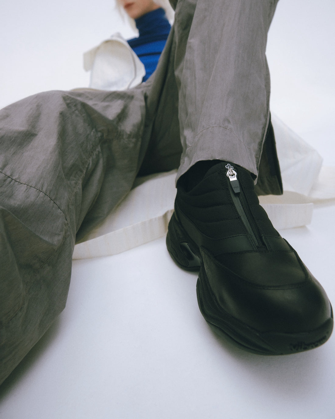 OAO Official Store] FOUNTAIN All Leather Black Waterproof mens womens